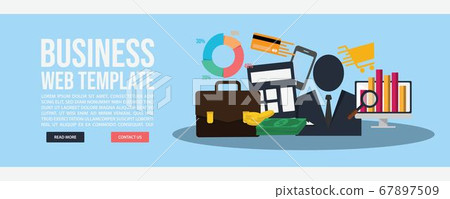 Business and finance web banner template 67897509