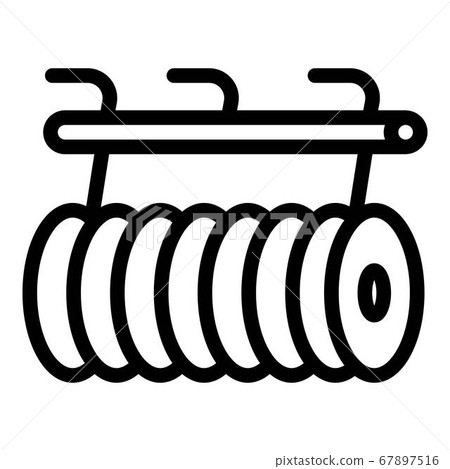 Farming tractor equipment icon, outline style 67897516