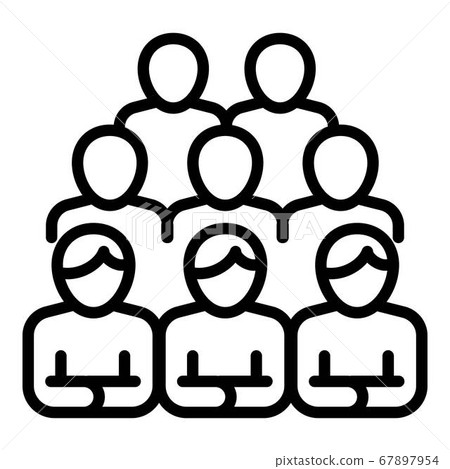 Management comunity icon, outline style Management comunity icon, outline style 67897954