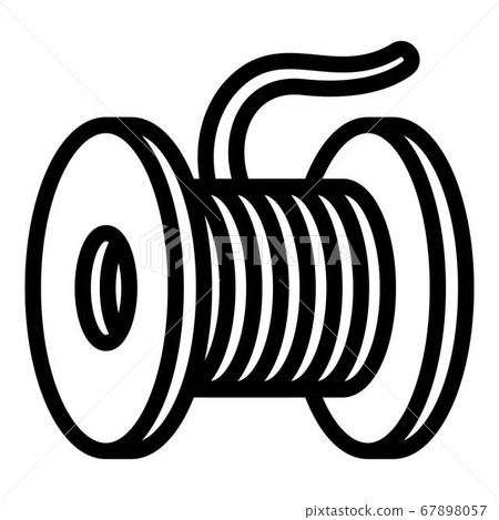 Electronic cigarette wood coil icon, outline style - Stock Illustration  [67898057] - PIXTA