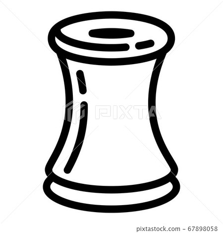 Mouthpiece electronic cigarette icon, outline style 67898058