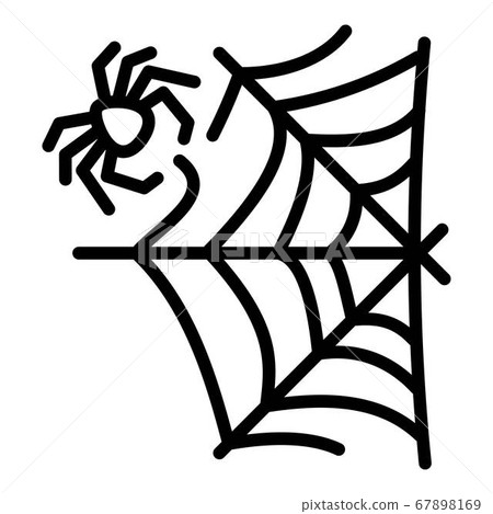 Spider repair web icon, outline style Spider repair web icon, outline style 67898169