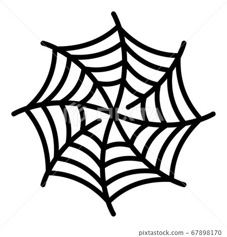 Spiral spider web icon, outline style 67898170