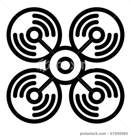 Delivery drone icon, outline style - Stock Illustration [67898960] - PIXTA