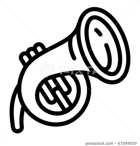 Trumpet icon, outline style Trumpet icon, outline style 67899059