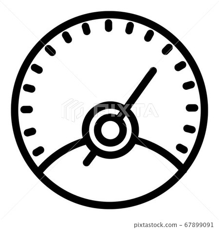 Drive speedometer icon, outline style 67899091