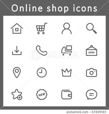 Set of shop site icons/mail order/fashion/shopping/shopping Set of shop site icons/mail order/fashion/shopping/shopping 67899565