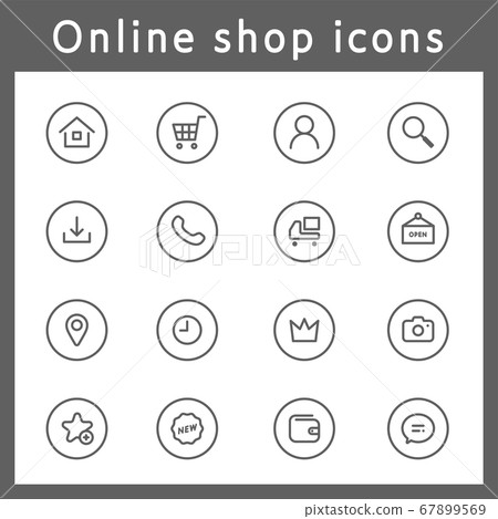 Set of shop site icons/mail order/fashion/shopping/shopping Set of shop site icons/mail order/fashion/shopping/shopping 67899569