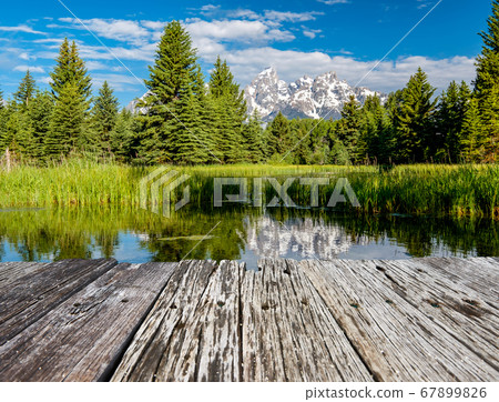 Mountains in Grand Teton National Park with Mountains in Grand Teton National Park with 67899826
