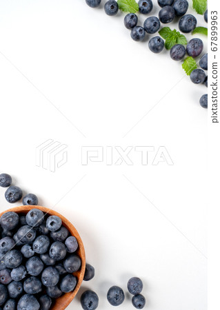 Blueberries fruit bowl top view blueberry fruit berries ブルーベリー ベリー フルーツ fruit 67899963
