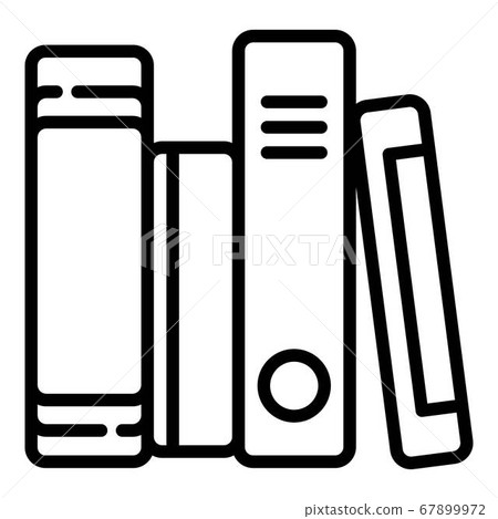 School folders icon, outline style School folders icon, outline style 67899972