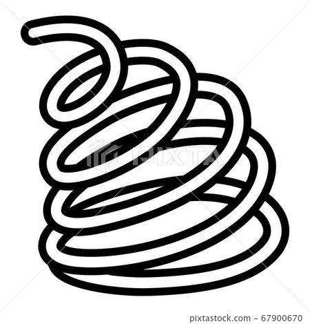 Twist coil icon, outline style Twist coil icon, outline style 67900670