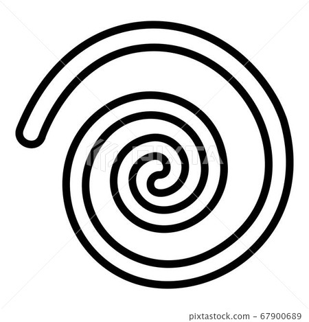Spiral coil icon, outline style 67900689