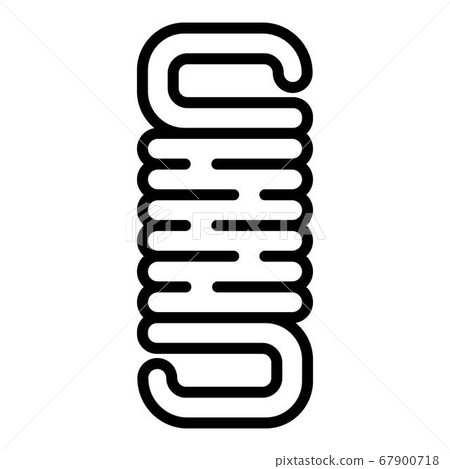 Coil spring icon, outline style 67900718
