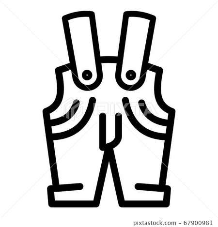 Overalls icon, outline style Overalls icon, outline style 67900981