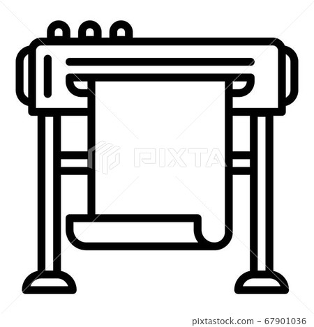 Company plotter icon, outline style Company plotter icon, outline style 67901036