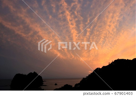 西伊豆町燦爛的夕陽 西伊豆町燦爛的夕陽 67901403