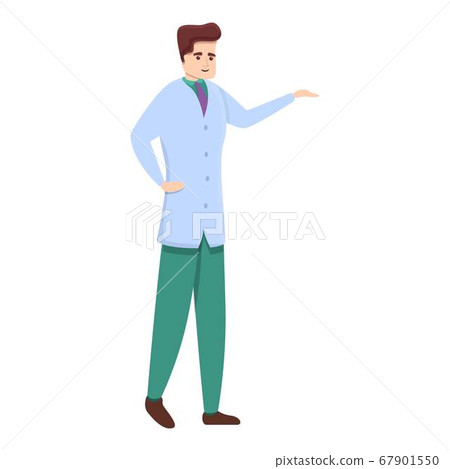 Young sport doctor icon, cartoon style Young sport doctor icon, cartoon style 67901550