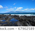Hawaiian scenery (Molokai seen from Maui) 67902589