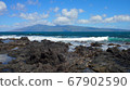 Hawaiian scenery (Molokai seen from Maui) 67902590