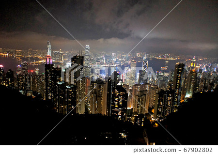 Hong Kong night view Victoria Peak Hong Kong night view Victoria Peak 67902802