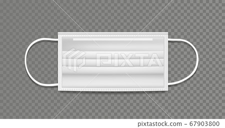 Face mask white template background design 67903800