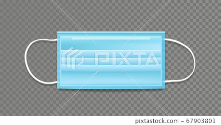 Face mask blue template background design 67903801