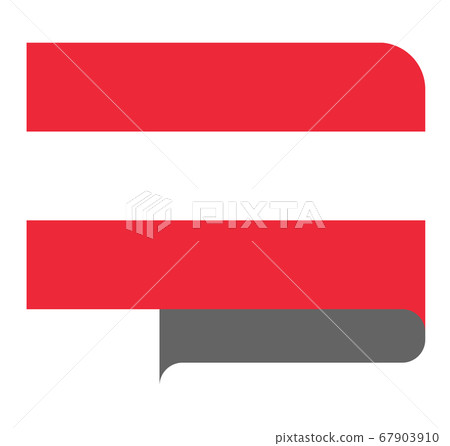 Flag horizontal shape, pointer for world map 67903910