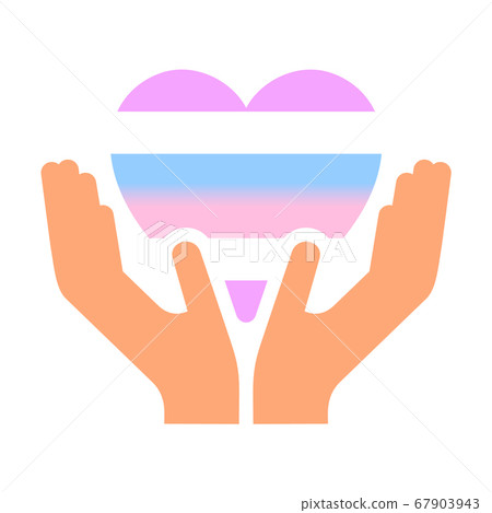 flag pride lgbt in heart with hand flag pride lgbt in heart with hand 67903943