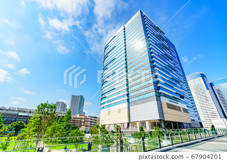豐洲周邊的東京風光城市景觀 豐洲周邊的東京風光城市景觀 67904201