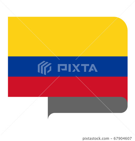 Flag horizontal shape, pointer for world map 67904607