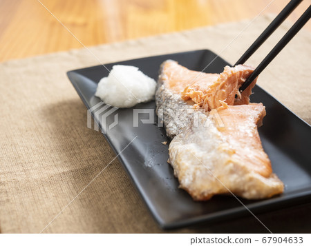 Grilled salmon 67904633