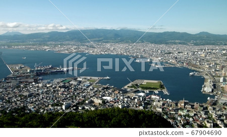 Hakodate city seen from Mt. Hakodate Hakodate city seen from Mt. Hakodate 67904690