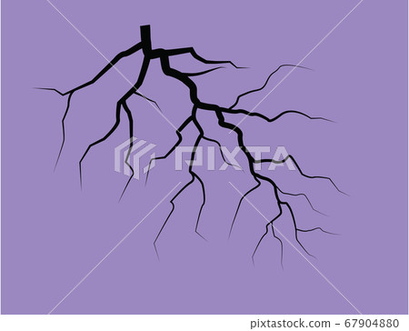 Silhouette Of A Thunder Lightning On A Lilac Background Silhouette Of A Thunder Lightning On A Lilac Background 67904880