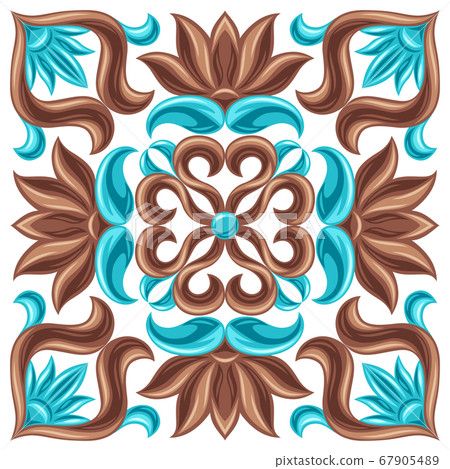 Italian ceramic tile pattern. Mediterranean porcelain pottery. Italian ceramic tile pattern. Mediterranean porcelain pottery. 67905489