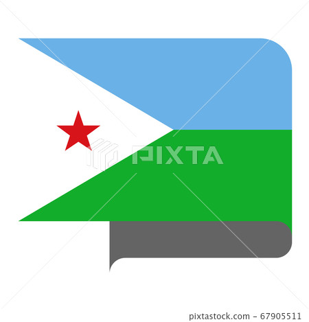 Flag horizontal shape, pointer for world map 67905511