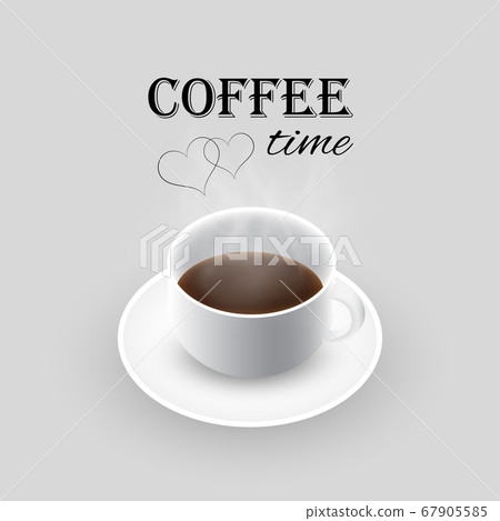Steaming hot black coffee. 67905585