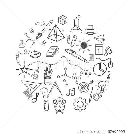 Back to school element  icon vector 67906005