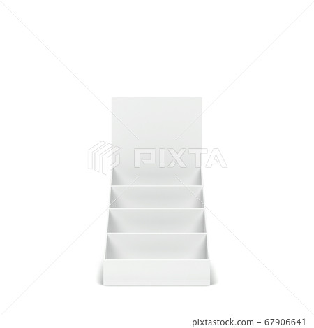 Blank cardboard display mockup Blank cardboard display mockup 67906641