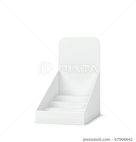 Blank cardboard display mockup Blank cardboard display mockup 67906642