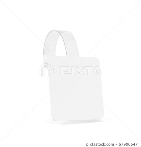 Blank wobbler tag mockup Blank wobbler tag mockup 67906647