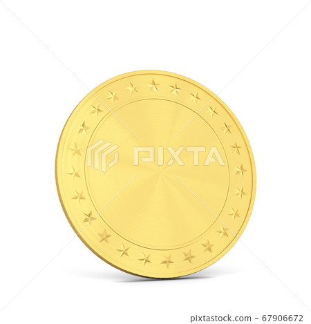 Empty golden coin 67906672