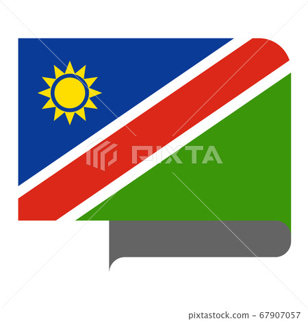 Flag horizontal shape, pointer for world map 67907057