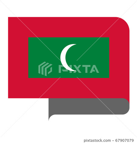 Flag horizontal shape, pointer for world map 67907079