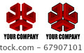 Red square logo for your business 67907101