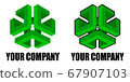 Green square logo for your business 67907103