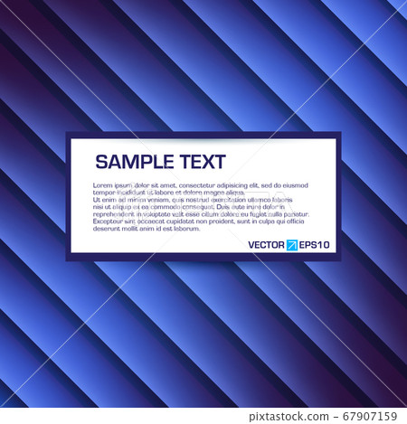 Blue abstract backdrop with 3d effect 67907159