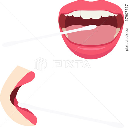 Illustration material PCR test Saliva lip pathogen collection test kit virus hospital vector Illustration material PCR test Saliva lip pathogen collection test kit virus hospital vector 67907517