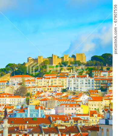 Skyline Lisbon Old Town Castle 67907556