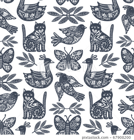 Scandi Animals Pattern Scandi Animals Pattern 67908200